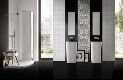 Настенный Декор Black&White Decor Buffet (3 вида без выбора) 20x50 Ibero Ceramicas