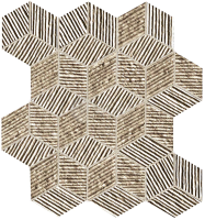 Мозаика fNAC Lumina Glam Taupe Cube Mosaico 22.5x26 Fap Ceramiche