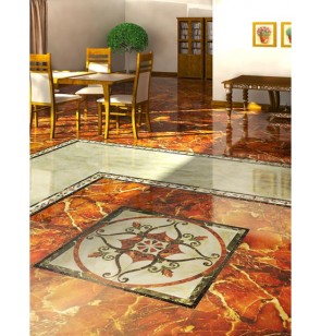 Панно Infinity Ceramic Tiles Castello Fronzola Roseton Crema 120x120 (60x60x4)