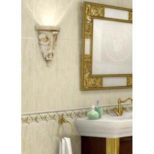 Декоративная вставка Infinity Ceramic Tiles Vaticano Menzola 2 Oro 12.4х24