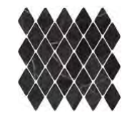 Мозаика Italgraniti Charm Experience Calacatta Black Mosaic Rombi Lap 31x33.5 CH03MRBL