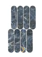 Мозаика Italgraniti Charm Experience Blu Saint Laurent Mosaic Ovale Lap 19.5x37 CH06MOVL
