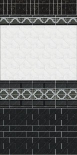 Декор Фрагонар HGD/B266/16072 чёрный 7.4x15 Kerama Marazzi