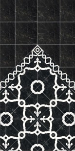 Декор Фрагонар HGD/B263/17052 чёрный 15x15 Kerama Marazzi