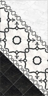 Декор Фрагонар HGD/B266/16072 чёрный 7.4x15 Kerama Marazzi