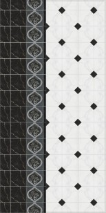 Настенная плитка Фрагонар 17052 чёрный 15x15 Kerama Marazzi