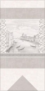 Настенная плитка Город на воде орнамент обрезной 12115R 25x75 Kerama Marazzi
