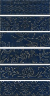 Панно Кампьелло синий AD/B333/6x/2914 6 частей 51x28.5 Kerama Marazzi