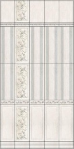 Настенная плитка Кантри Шик 7188 белый панель Декорированный 20x50 Kerama Marazzi