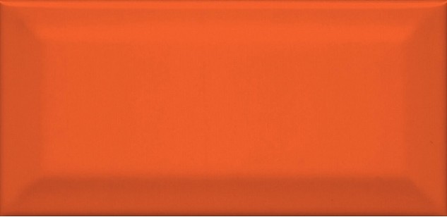 Настенная плитка Клемансо 16075 оранжевый грань 7.4x15 Kerama Marazzi