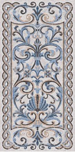Керамогранит Ковер SG590902R Мозаика синий Декорированный лапп. 119.5x238 Kerama Marazzi