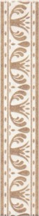 Настенный бордюр AD/A214/6276 Лаурито орнамент 40x7.7 Kerama Marazzi 