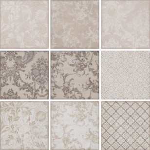Настенная плитка 1587 Марчиана микс беж 20x20 Kerama Marazzi