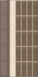 Настенная плитка Орсэ 15109 коричневый панель 15x40 Kerama Marazzi