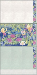 Настенная плитка Сад Моне 11127R розовый обрезной 30x60 Kerama Marazzi