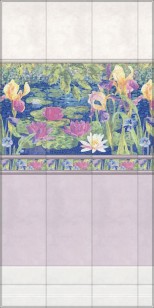 Настенная плитка Сад Моне 11127R розовый обрезной 30x60 Kerama Marazzi