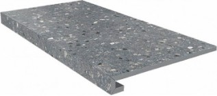 Фронтальная ступень Терраццо SG632820R/GCF клееная серый темный 33x60 Kerama Marazzi