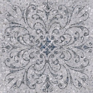 Керамогранит Терраццо SG632700R серый декорированный обрезной 60x60 Kerama Marazzi