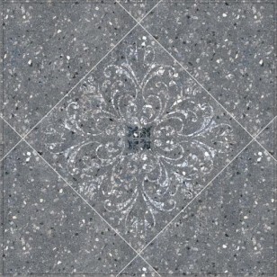 Декор Терраццо SG184/005 серый мозаичный 14.7x14.7 Kerama Marazzi