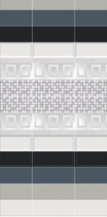 Настенный Декор MLD/A68/15000 Вилланелла Геометрия белый 15x40 Kerama Marazzi 