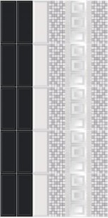 Настенный Декор MLD/A68/15000 Вилланелла Геометрия белый 15x40 Kerama Marazzi 
