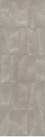 Плитка настенная 12152R Безана серый структура обрезной 25x75 Kerama Marazzi