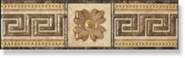 Бордюр Kerlife Imperial Cen Rev. Alhambra Marron 7x25