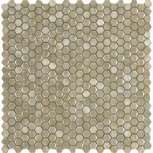 Мозаика L244008671 Gravity Aluminium Hexagon Gold 30.7x30.4 L Antic Colonial