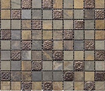 Мозаика L108010901 Noohn Stone Mosaics Nepal Decor 2.3x2.3cm 29.8x29.8 L Antic Colonial