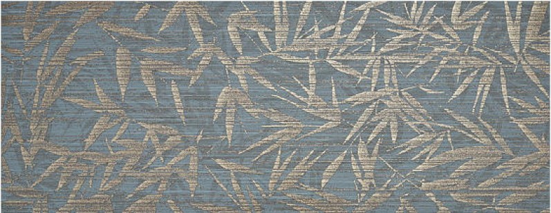 Настенная плитка Shui Teal Leaves 35x90 (La Platera)