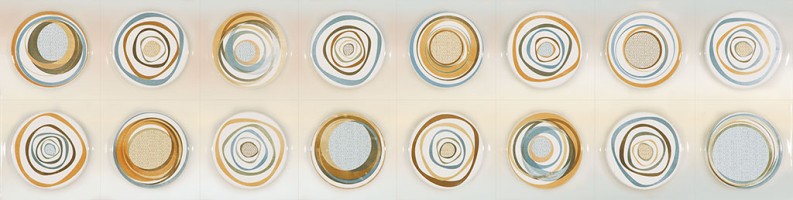 Настенная плитка Dec Circles Iris 20x80 Mayolica Ceramica