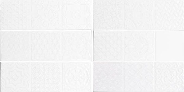Плитка Monopole Ceramica Esencia Relieve Blanco Brillo 10x30 настенная СП658