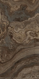 Керамогранит 117425 Rhapsody Brown Wave Levigato Rettificato 60x120 Naxos