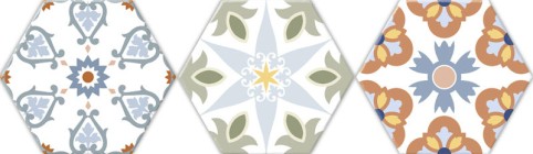 Керамогранит Oset Deco Versalles HEX Colours 20x24