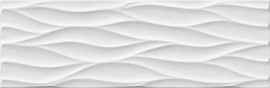 Плитка Polcolorit Cristal Bianco Struktura 24.4x74.4 настенная