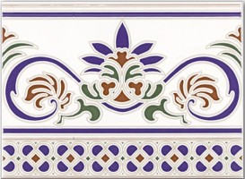 Бордюр Cenefa Granada 15x20 Ribesalbes Ceramica