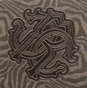 Декор 531744 Precious Wood Scudetto Araldico Argento 20x20 Roberto Cavalli