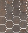 Мозаика CSAHOXIR01 Hexagon Oxidart Iron 27x32.5 Sant Agostino