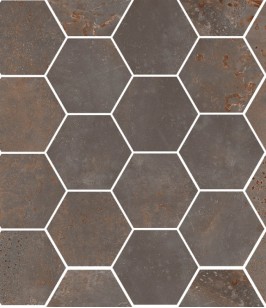 Мозаика CSAHOXIR01 Hexagon Oxidart Iron 27x32.5 Sant Agostino