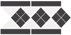 Бордюр TopCer Octagon Border Lisbon-1 With 1 Strip Stand.(Tr.16. Dots 14. Strips 14) 28x15