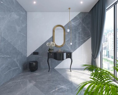 Керамогранит Swindon Grey Polished 6012024 60x120 Usak Seramik