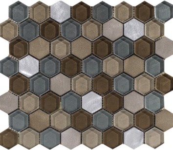 Мозаика L241711091 Fusion Hexagon Caramel Mix 29.5x25.5 L Antic Colonial