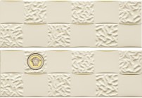 Декор Versace Gold Decori Acqua Dama Decorato Crema Oro 25x75 68852