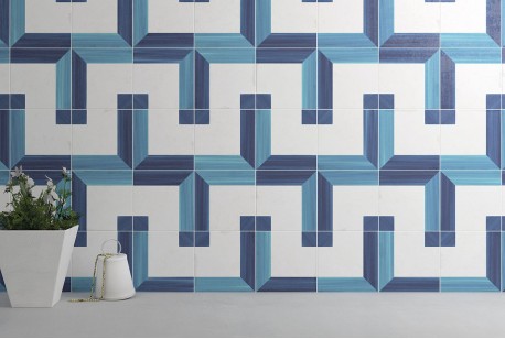 Настенная плитка Blanc Et Bleu Square Wall Decor 12.5x12.5 (WOW)