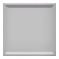 Настенная плитка Essential Inset L Grey Gloss 25x25 (WOW)