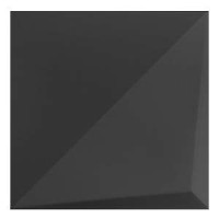 Настенная плитка Essential Noudel L Black Matt 25x25 (WOW)