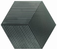 Настенная плитка Metallic Edition Mini Hexa Canale Steel 15x17.3 (WOW)