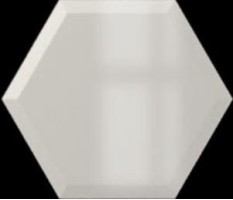 Настенная плитка Subway Lab Mini Hexa Bevel Cotton Gloss 15x17.3 (WOW)