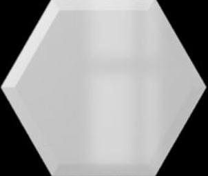 Настенная плитка Subway Lab Mini Hexa Bevel Ice White Gloss 15x17.3 (WOW)