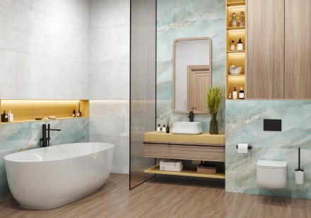 Керамогранит LCM Blumarin Lagoon полированный 60x120 60120BLM16P